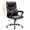 Black, variant on EverPick PU Leather Office Chair with Adjustable Flip-up Armrest,Adjustable Seat Height and Lumbar Support, Strong Metal Base - Cream