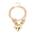 thumbnail image 2 of Pulsera Exquisita Pulsera Cadena Ajustable Joyería Personalidad Creatividad Moda Multicapa en Forma de Corazón Pulsera Pulseras para Mujer para Bodas ANGGREK  Otros, 2 of 8