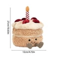 thumbnail image 3 of Jellycat,Adorable Plush Birthday Cake toy with Candle Soft and Cuddly Stuffed Cake for Kids and Adults, Perfect Gift (Multi-color), 3 of 4