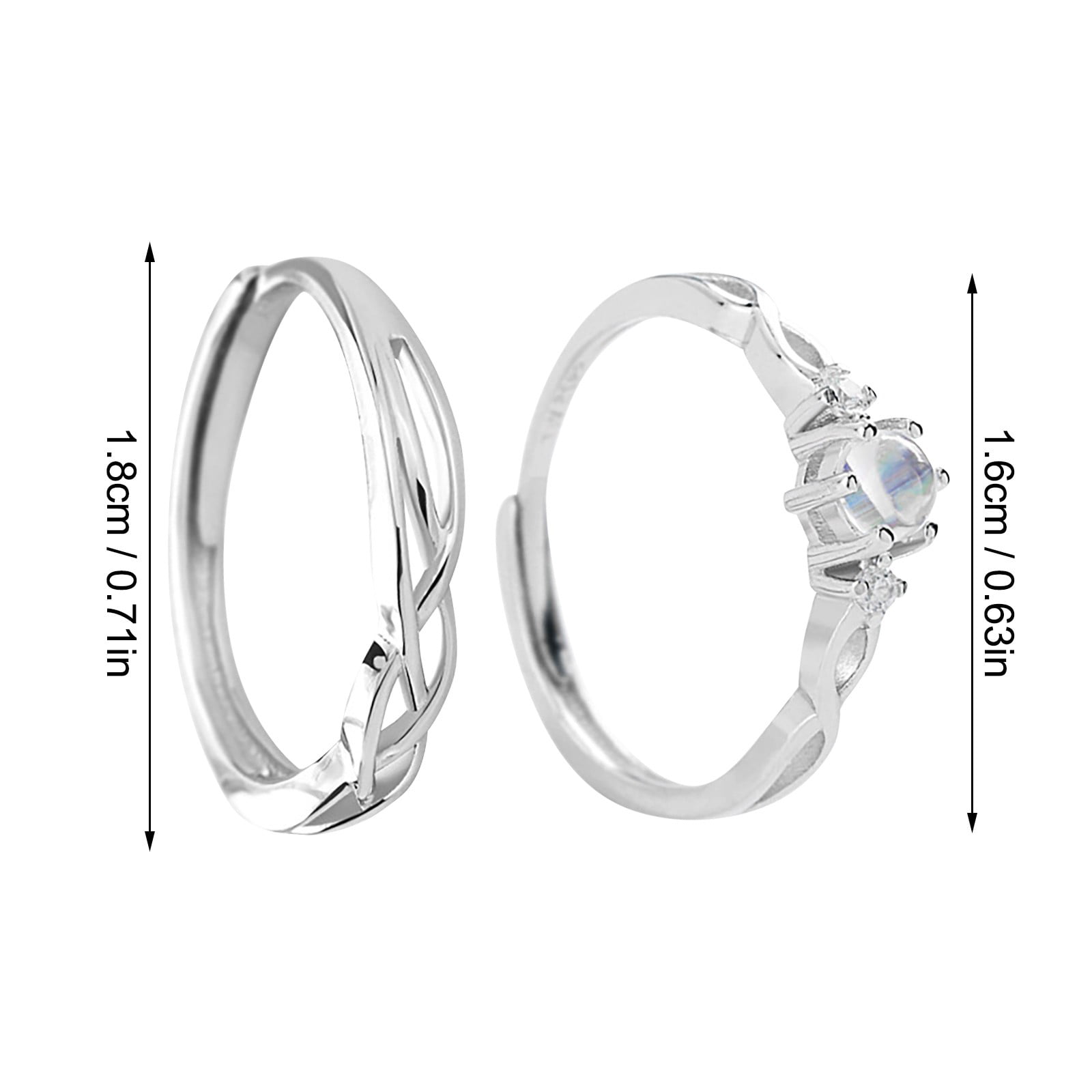 Infinite Love: 1.6cts Russian Ice Diamond CZ Promise Friendship Ring -  Trustmark Jewelers