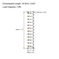 thumbnail image 3 of Unique Bargains 5mm x 0.5mm x 30mm 304 Stainless Steel Compression Spring 7.8N Load Capacity 20Pcs, 3 of 4