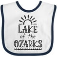thumbnail image 3 of Inktastic Lake of the Ozarks Sun and Lake Boys or Girls Baby Bib, 3 of 4