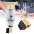 thumbnail image 3 of Filtro de agua de sedimento giratorio reutilizable, purificador de agua, prefiltro de agua, filtro de sedimento para manguera de agua de pozo, filtro de sedimento (rosca macho de 1/2") JFHHH pequeña, 3 of 5