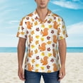 thumbnail image 4 of Goofa Cartoon Squirrel Hawaiian Shirt for Men, Unisex Summer Beach Casual Short Sleeve Button Down Shirts,Aloha Tropical Floral print shirt-Small, 4 of 9