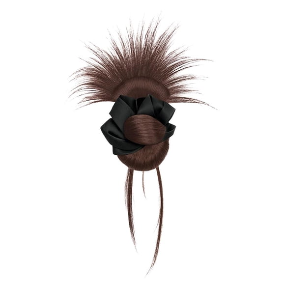 Clip-On Feathered Bun Wig, Legant Low Ponytail Clip-On Chicken Buns Bun Extensions, Clips Claw Hair B For Women,Hair