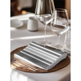 thumbnail image 6 of Grey Stripe Cloth Napkins Set of 8 Reusable Dinner Napkins, Farmhouse Minimalist Striped Cocktail Napkin Washable Table Napkins for Wedding/Holiday Party/Baby Shower 20"x20", 6 of 7