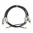 thumbnail image 4 of Turntable Cable with Ground Terminal - RCA to RCA Made in The USA, 4 of 4