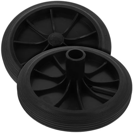 Hytrove 2Pcs Wheel For Recycling Bin Rubber Easy Installation For Home Use
