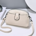 thumbnail image 6 of Womens Small Crossbody Bag Shoulder Hand Bags Leather Crossbody Purse for Women Lightweight Adjustable Strap Beige, 6 of 7