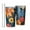 Colorful Floral Pattern-1, variant on Colorful Leaves Pattern 10oz Tumblers Stainless Steel Tumbler with Lid and Straw,Vacuum Insulated Double Wall Travel Tumbler Cups with Cleaning Brush for Coffee, Tea