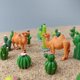 thumbnail image 2 of 1 Set Miniature Desert Scene: Cactus And Camel Figurines Set Diy Resin Plant Accessories For Office Desk Bookshelf Or Bedroom Decor, 2 of 3