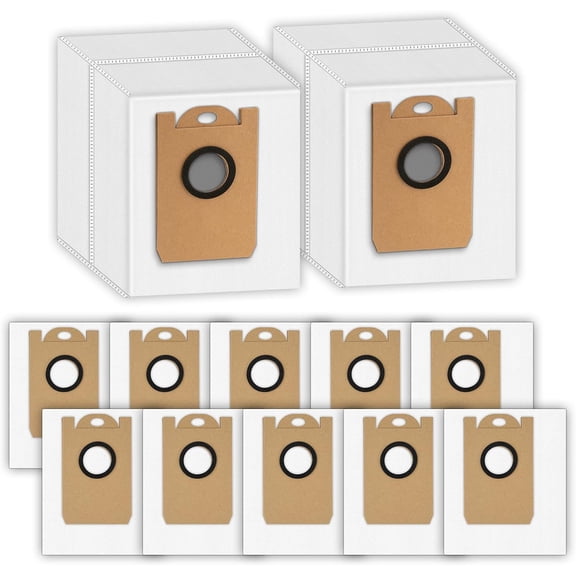 Dust Bags Compatible with Airrobo T20 Robotic Vacuum Cleaner, Disposable Replacement Dust Bags, 12 Pack