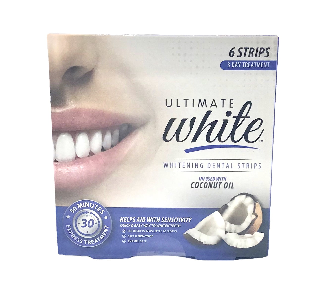 Brush Buddies Ultimate Whitening Dental Strips, 3 Day Treatment, 6 Strips