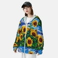 thumbnail image 5 of Gaeub Landscape With Sunflowers Men's and Women's UPF 50+ Long-Sleeved Sun Protection Clothing, Fishing Shirt Long Sleeve Zip - Small, 5 of 9