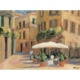 thumbnail image 2 of Stevens, Allayn 32x25 Black Ornate Wood Framed with Double Matting Museum Art Print Titled - Cafe Bordeaux, 2 of 4