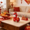 thumbnail image 4 of 25 CM 2026 Year of The Horse Stuffed Animals Chinese New Year Plush Horse Mascot Doll Toys Zodiac Decor for Spring Festival Lunar New Years Gifts Blessing Souvenir, 4 of 4