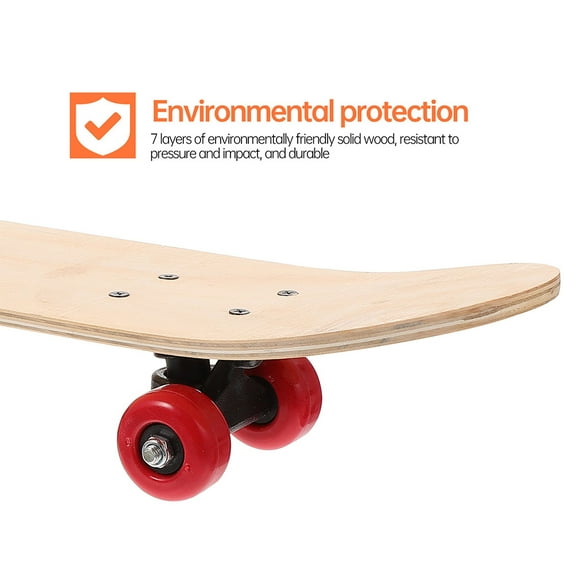 Dytern DIY Kids Blank Skateboard DIY Graffiti Skateboard Outdoor Sports Skateboard Children Sports Toy Random Color