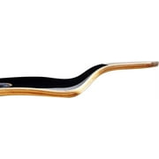 Yocaher Drop Down Maple Longboard Complete Cruiser with ABEC-9 Bearings and Trucks - Stained Black