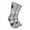 Grey/Black/White, variant on Couver Unisex Weed Leaf Printed Marijuana Mid-Calf Crew Socks (Sky Blue/Black/White)