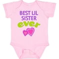 thumbnail image 3 of Inktastic Best Lil Sister Ever Girls Baby Bodysuit, 3 of 5