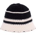 thumbnail image 5 of CoCopeaunts Bucket Hats for Womens Four Seasons Fashion Stripe Vintage Foldable Knitting Hat for Gift Sun Protection Keep Warm, 5 of 8