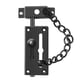 thumbnail image 1 of Pestillo deslizante de acero inoxidable, pestillo de puerta, cerradura de puerta de seguridad resistente con cadena antirrobo y cerradura de resorte, negro mate, 1 of 4