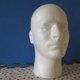 thumbnail image 2 of 2X Peluca Masculina Pantalla Cosmetología Maniquí Soporte de Cabeza Modelo Espuma Blanco, 2 of 5