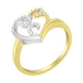 thumbnail image 3 of 10K Two-Toned Gold 1/6ct TDW Diamond Heart Shape Cluster Ring (H-I, I1-I2), 3 of 8