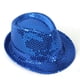thumbnail image 5 of Gorra de espectáculo de magia para niños adultos, gorra de moda universal con lentejuelas plateadas, gorra de jazz, sombrero de magia de escenario, 5 of 6