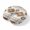 Brown, variant on Neck Pillow Ergonomic Memory Foam U Shaped Pillows,Abstract Splicing Purple White Grey Square Blocks Soft Portable Neck Head Support Cushion Pillow for Travel Airplane Car Office Use,Art Plaid