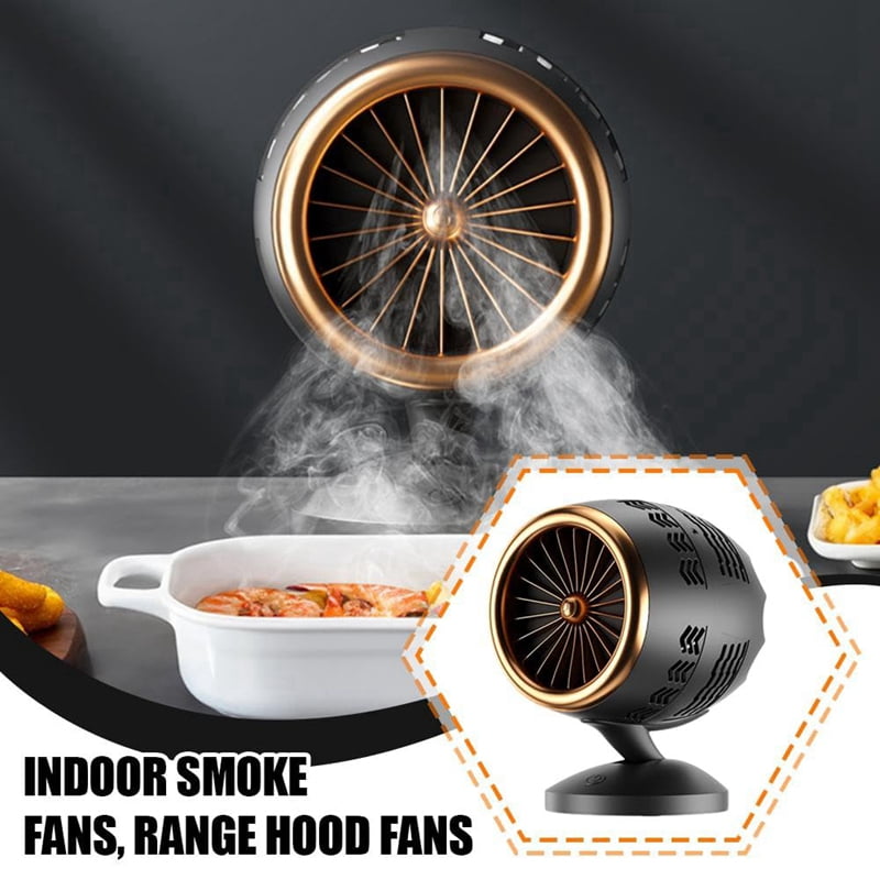 Portable Oil Fume Purifier Adjustable Angle Desktop Kitchen Range Hood with Removable Filter