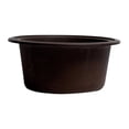 thumbnail image 3 of Pemberly Row Chocolate 17" Drop-In Round Granite Composite Kitchen Prep Sink, 3 of 9