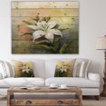 thumbnail image 4 of Design Art - Peinture à l'Huile de Fleur de Lys Blanche, 4 of 5