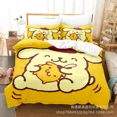 thumbnail image 1 of Sanrio Digital Printing HelloKitt Pudding Dog Cartoon Style Quilt Cover Bedding Three-piece Set Two-dimensional Home Furnishing WT, 1 of 5