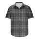 thumbnail image 5 of Camisas de Manga Larga de los Hombres Impresas de Manga Corta Top de la Camisa de Solapa, Moda Informal para el Ocio Y las Vacaciones, 5 of 9