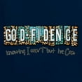 thumbnail image 6 of Wild Bobby Godfidence- Knowing I Can't But He Can Blue and Brown Cheetah Print Inspirational/Christian Women Standard V-Neck Tee, Navy, XX-Large, 6 of 6