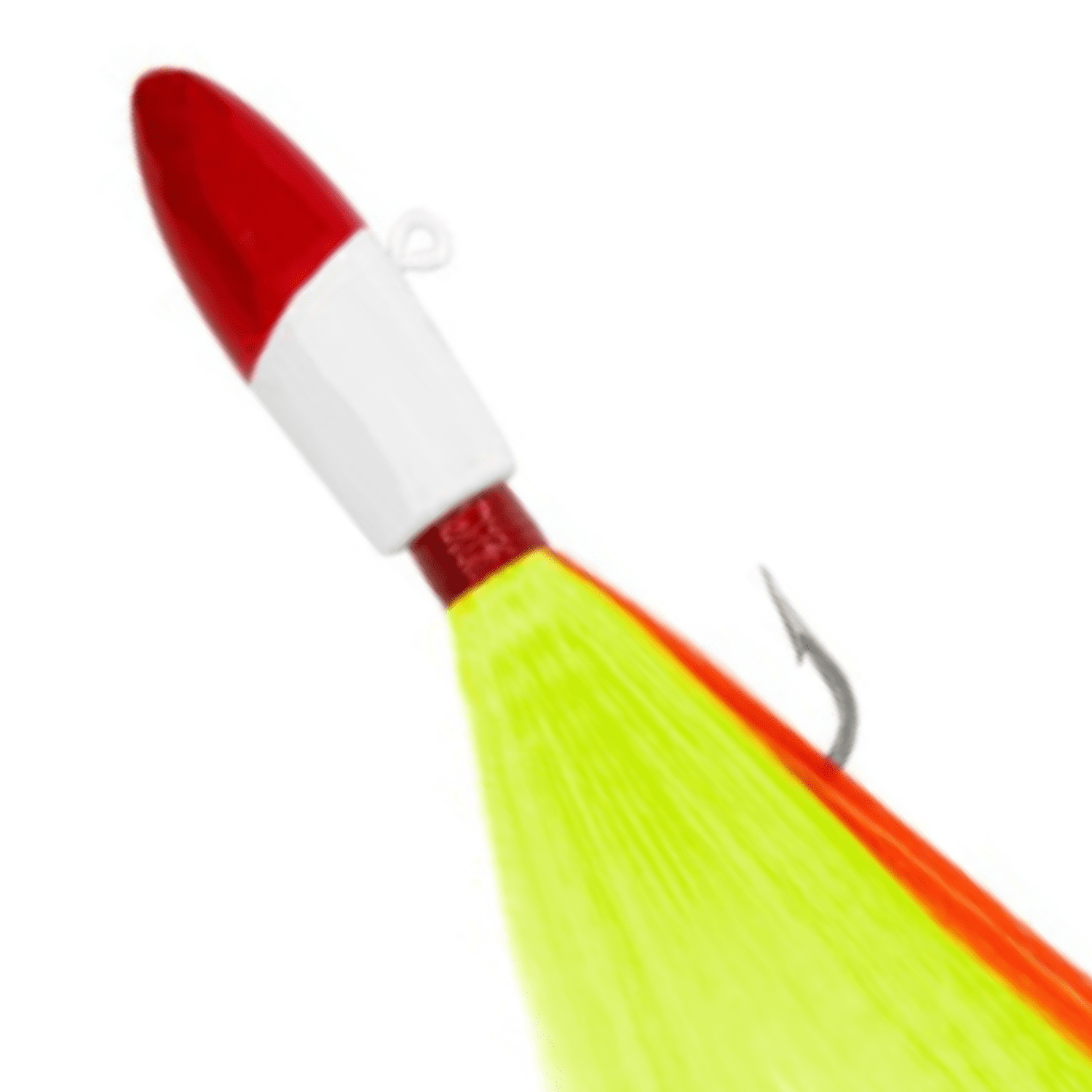 (3 pack) Tsunami Buster Red Tail Jig – Chartreuse and Red – 1 oz