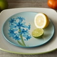 thumbnail image 4 of Noritake Colorwave Turquoise Hyacinth Set of 4 Floral Accent Plates, 4 of 7
