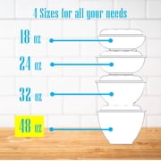 Mr Miracle Clear 48 Ounce Plastic Salad Bowls with Snap-On Lids. Pack 50. Airtight Disposable Salad Containers for Lunch, Meal Prep, Parties. Ideal as Disposable Salad Bowls with Lids