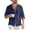 hgg391-Navy, variant on Yaoyar Timeless Button Down Shirt for Men, Solid Color Long Sleeve Collared Top for Smart and Casual Occasions, Versatile Wear