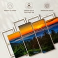 thumbnail image 6 of Elephant Stock Clingmans Dome Dramatic Sunset Wall Art - Horizontal Multi Panel Canvas - 4 Pieceliving Room Wall Decor - Photography Nature Multi Panel - Orange And Green Decor - 36" x 22", 6 of 8
