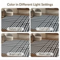 thumbnail image 7 of ODIKA Farmhouse Border Bathroom Checked Plaidcircle Plaid Fabric Checkered Playful Stain Resistant Low Profile for Dorm Room, Small Living Apartment, 7 of 7