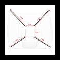 thumbnail image 4 of Baseball Full Strike Zone Target, Adjustable Target Baseball Practice Target for Softball Baseball for Pitcher Training,1 pieces of full strike zone target,Red, 4 of 8
