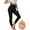 Black, variant on Fiaer Lined Leggings Women Plus Size Thermal Yoga Pants Thickened High Waisted Warm Slim Fit Trousers White XL