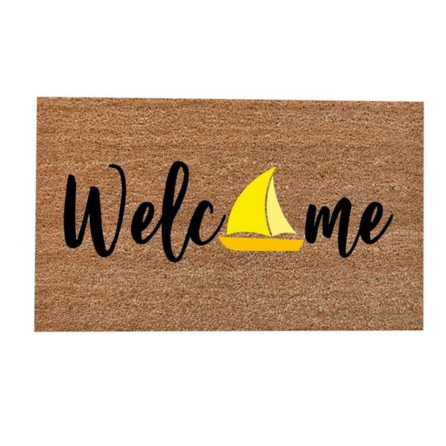 Summer Doormats Funny Coir Mat Outdoor Welcome Mat for Home Indoor Rug for Entrywa Waterproof Doormat Durable Welcome Mat for Outdoors Perfect for Indoor and Outdoor Use, 16x24 Inch