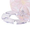 thumbnail image 2 of Soporte para cepillos de dientes para baño Estante de almacenamiento de pasta de dientes sin perforaciones (flores rosas), 2 of 3