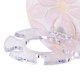 thumbnail image 2 of Soporte para cepillos de dientes para baño Estante de almacenamiento de pasta de dientes sin perforaciones flores rosas Ehuebsd Libre de BPA, 2 of 3