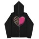 thumbnail image 1 of 2023 Sudaderas con corazones rojos oscuros europeas y americanas para hombres y mujeres, sudaderas con capucha, parejas góticas, sudaderas con cremallera de gran tamaño Harajuku, 1 of 5