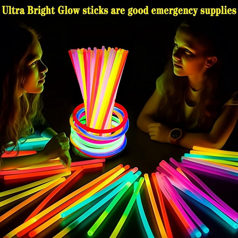 12/24pcs, Fiber Optic Light Sticks, Colorful Flashing LED Light Sticks,  Glow Sticks Party Supplies With Multicolor Light, 3 Flashing Modes, For  Partie