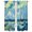 Blue, White, Yellow, variant on Blue Waves Coastal Tier Curtains 24 Inch Length, Nautical Boat Summer Ocean Cafe Short Curtains for Bathroom Over Sink, Small Kitchen Curtain Light Filtering Tiered Drapes 2 Panels 27.5"Wx24"L